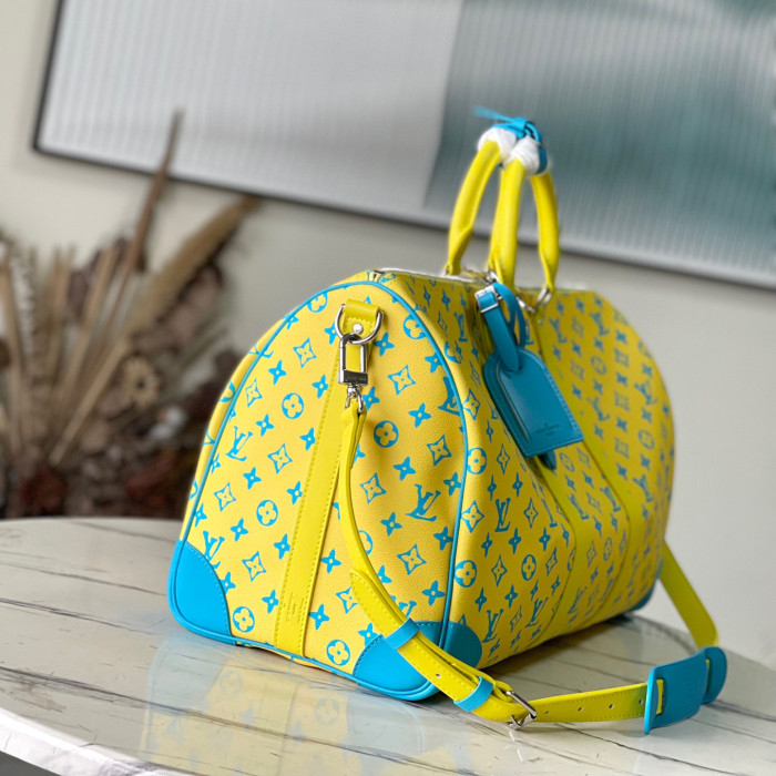 Louis Vuitton NIGO Leather Handbag Travel Bag #nigo94459