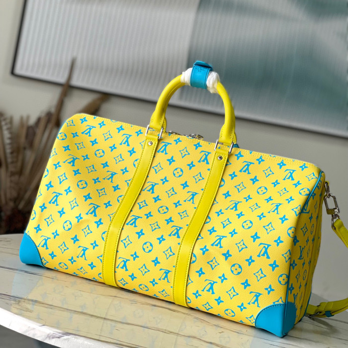 Louis Vuitton NIGO Leather Handbag Travel Bag #nigo94459