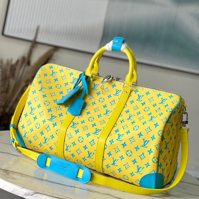 Louis Vuitton NIGO Leather Handbag Travel Bag #nigo94459