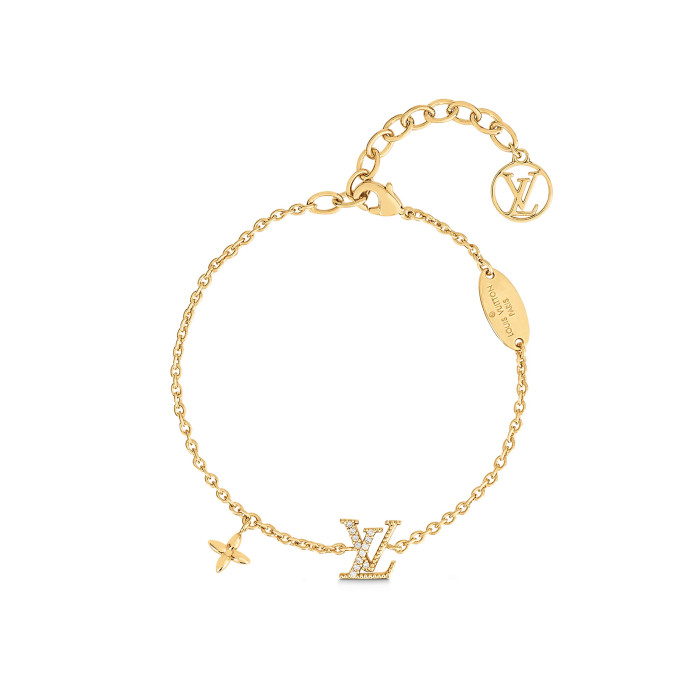 Louis Vuitton NIGO Gold Decoration Paired With Necklace Bracelet Set #nigo94428