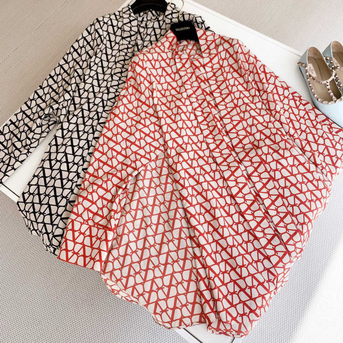 Valentino NIGO Large Board Loose Fitting Long Sleeved Shirt Dress #nigo57419