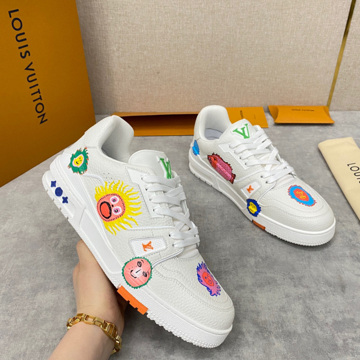 Louis Vuitton NIGO Four Seasons Flat Bottom Sports Casual Board Shoes #nigo94533