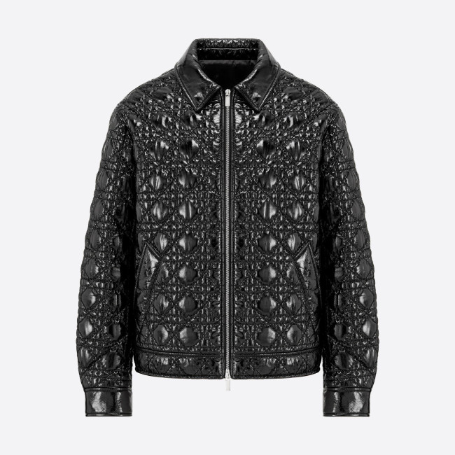 Dior NIGO Leather Zipper Jacket #nigo3421