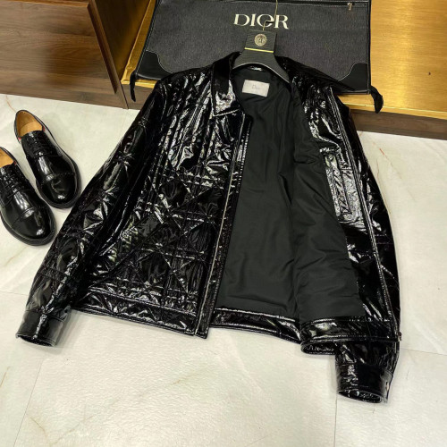 Dior NIGO Leather Zipper Jacket #nigo3421