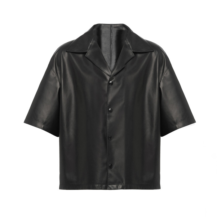 Prada NIGO Leather short sleeved shirt jacket shorts set Pants #nigo94566