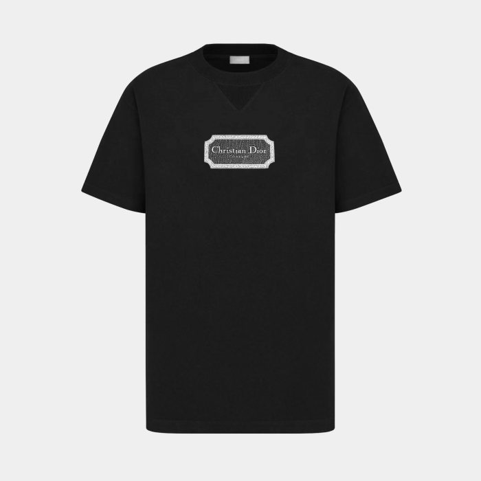 Dior NIGO Embroidered Logo Round Neck Solid T-shirt #nigo3498