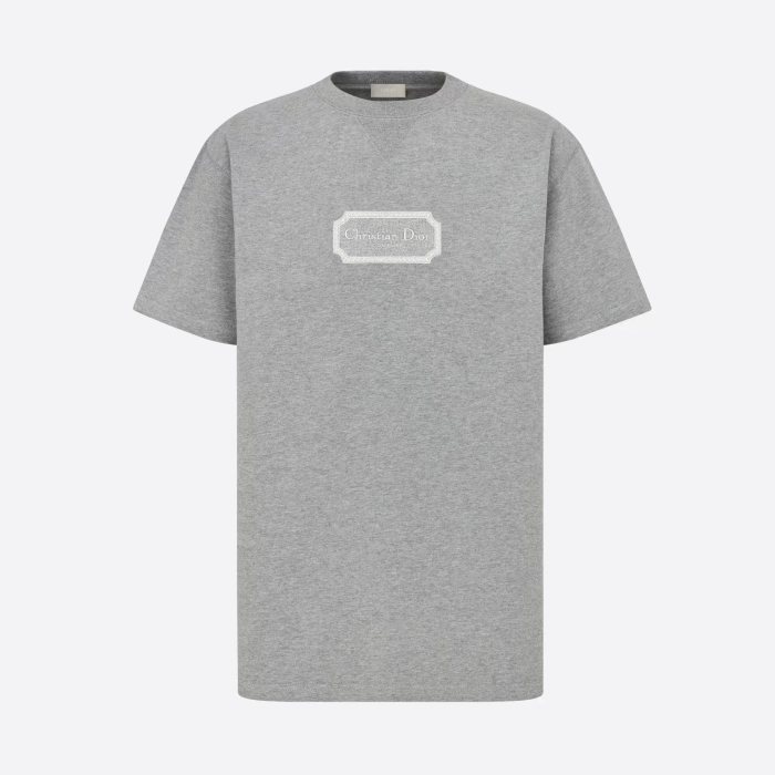 Dior NIGO Embroidered Logo Round Neck Solid T-shirt #nigo3498