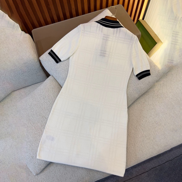 Burberry NIGO Summer Cotton White Dress #nigo57629