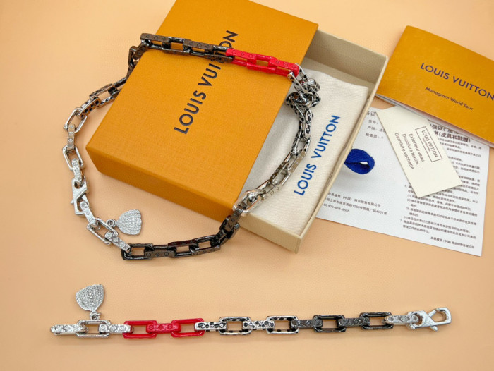 Louis Vuitton NIGO Splice Necklace Bracelet #nigo84124