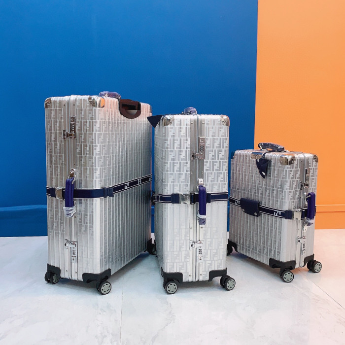 FENDI NIGO Silver Outbound Luggage #nigo57667