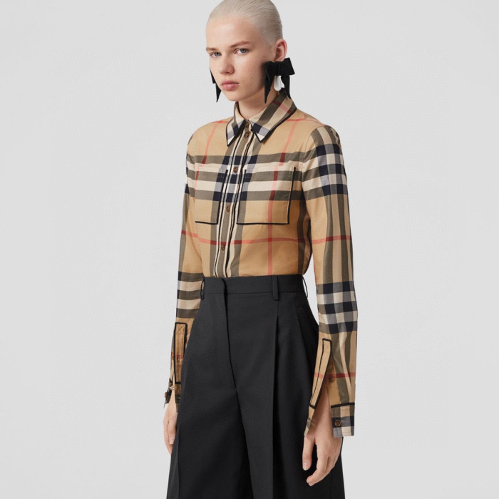 Burberry NIGO Checkered Long Sleeved Button Up Top #nigo57751