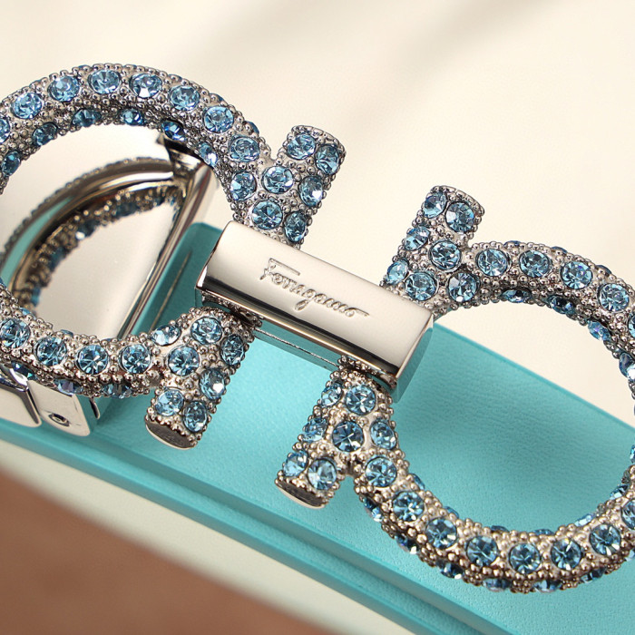 NIGO Ferragamo Bright Diamond Waistband Belt #nigo57778
