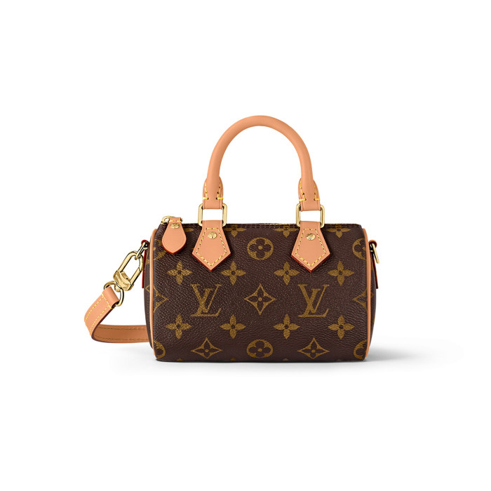 Louis Vuitton NIGO Leather Face Coffee Color Full Pint Portable Shoulder Bag #nigo57781