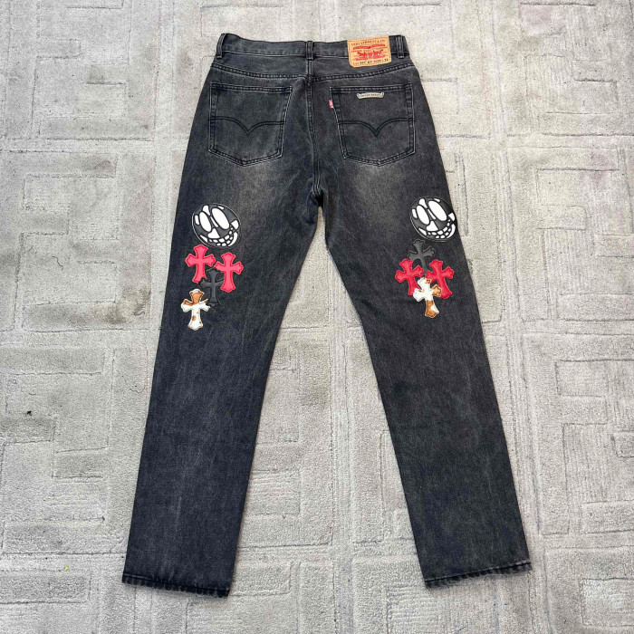 Chrome Hearts NIGO Washed Colorful Jeans Pants #nigo94677