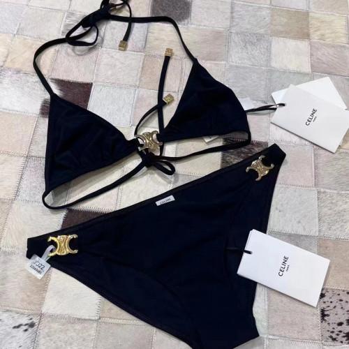 Celine NIGO Summer Black Bikini Two Piece Set #nigo57918