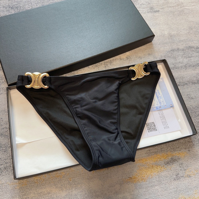 Celine NIGO Summer Black Bikini Two Piece Set #nigo57918