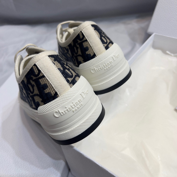 Dior Old Flower Canvas Flat Bottom Shoes #nigo58137
