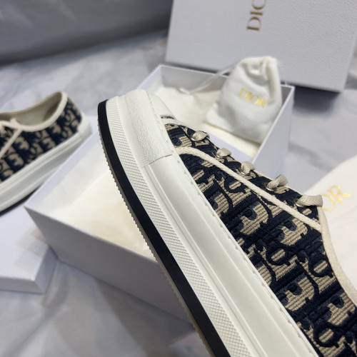 Dior Old Flower Canvas Flat Bottom Shoes #nigo58137