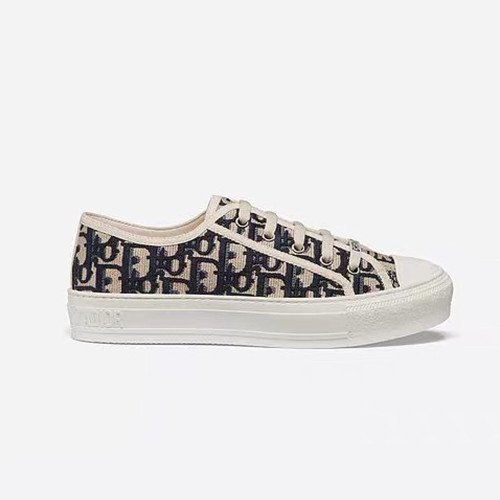 Dior Old Flower Canvas Flat Bottom Shoes #nigo58137