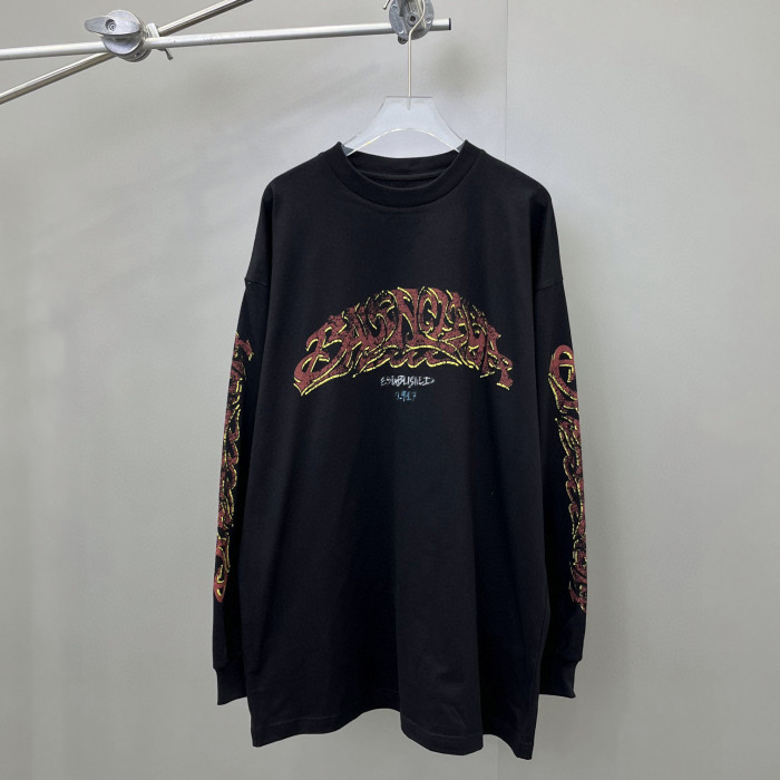 Balenciaga NIGO Loose Print Bottomed Long Sleeved Top #nigo57972