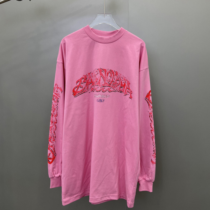 Balenciaga NIGO Loose Print Bottomed Long Sleeved Top #nigo57972
