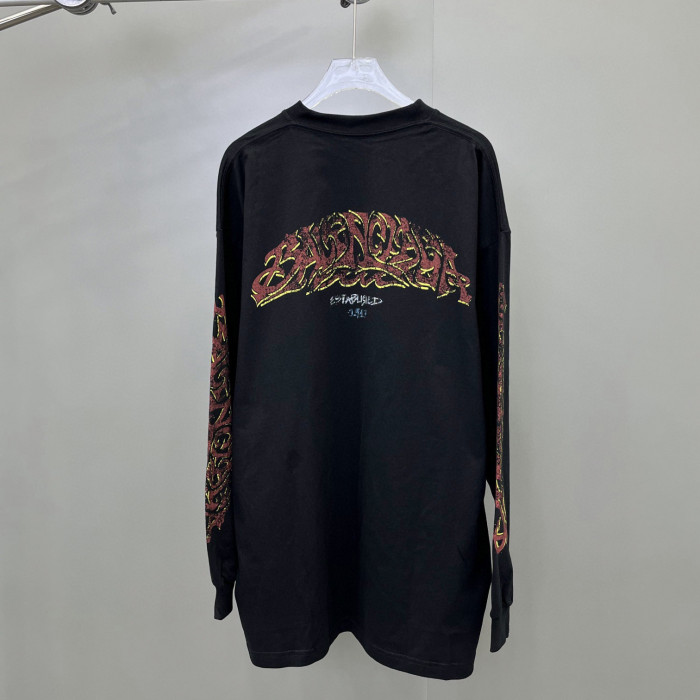 Balenciaga NIGO Loose Print Bottomed Long Sleeved Top #nigo57972