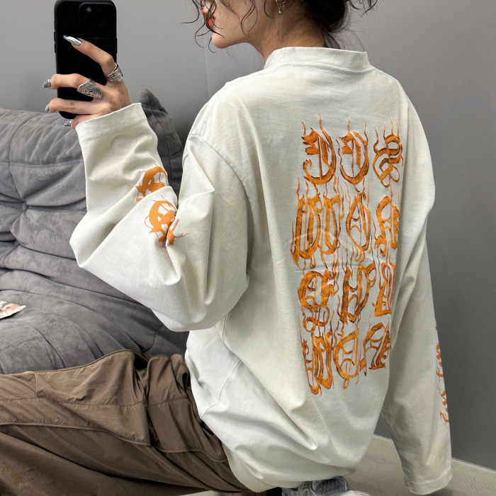 Balenciaga NIGO Loose Print Bottomed Long Sleeved Top #nigo57972