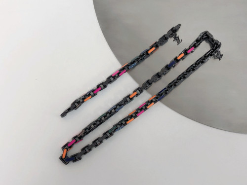 Louis Vuitton NIGO Black Chain Bracelet Necklace #nigo84152