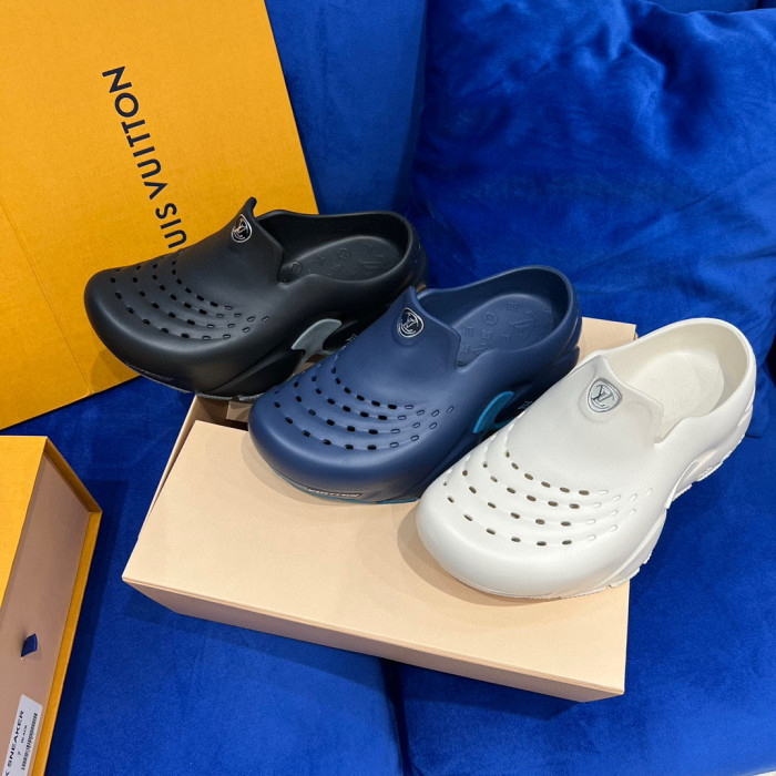 Louis Vuitton NIGO Thick Soled Baotou Half Slippers Shoes #nigo94782