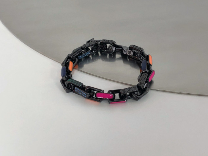 Louis Vuitton NIGO Black Chain Bracelet Necklace #nigo84152