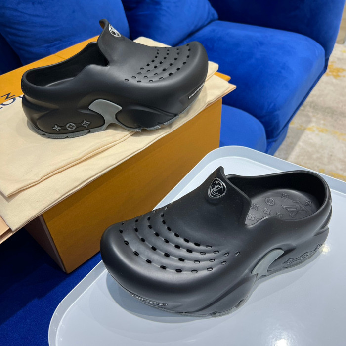Louis Vuitton NIGO Thick Soled Baotou Half Slippers Shoes #nigo94782