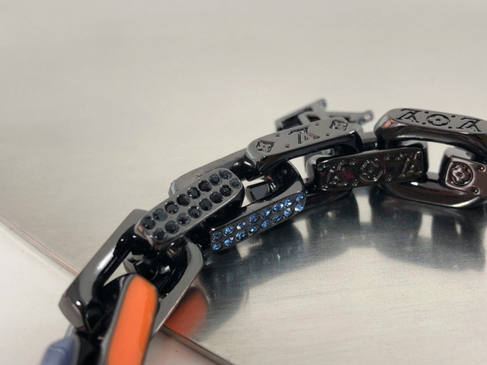 Louis Vuitton NIGO Black Chain Bracelet Necklace #nigo84152