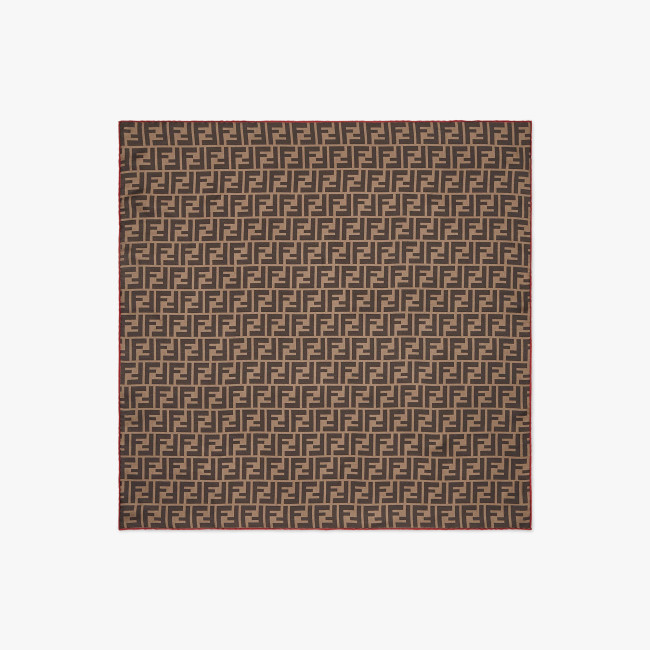 Fendi NIGO Coffee Printed Square Scarf #nigo57962