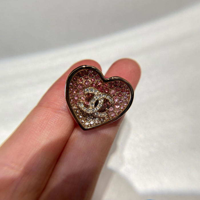 Chanel NIGO Pink Love Shiny Diamond Earrings #nigo84146