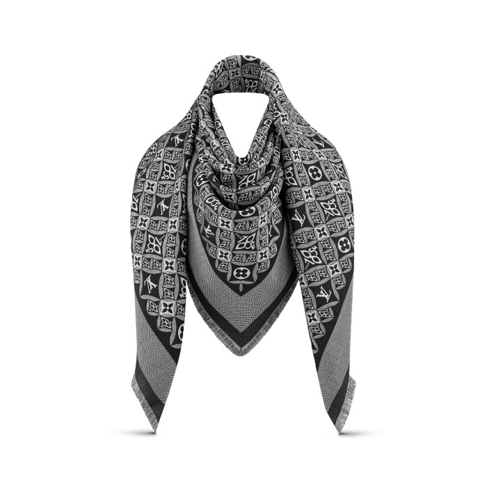 Louis Vuitton NIGO Grey printed Shawl #nigo57959