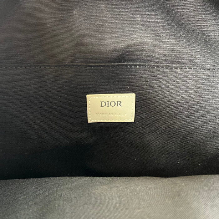 Dior NIGO Smooth Cow Leather Nylon Backpack Bag #nigo58138