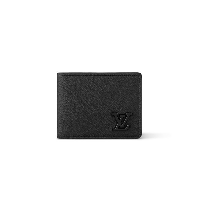 Louis Vuitton NIGO Black Leather Letter Wallet #nigo58144