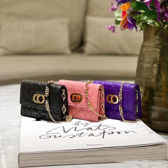 DIOR NIGO Leather Chain Single Shoulder Crossbody Bag #nigo21112
