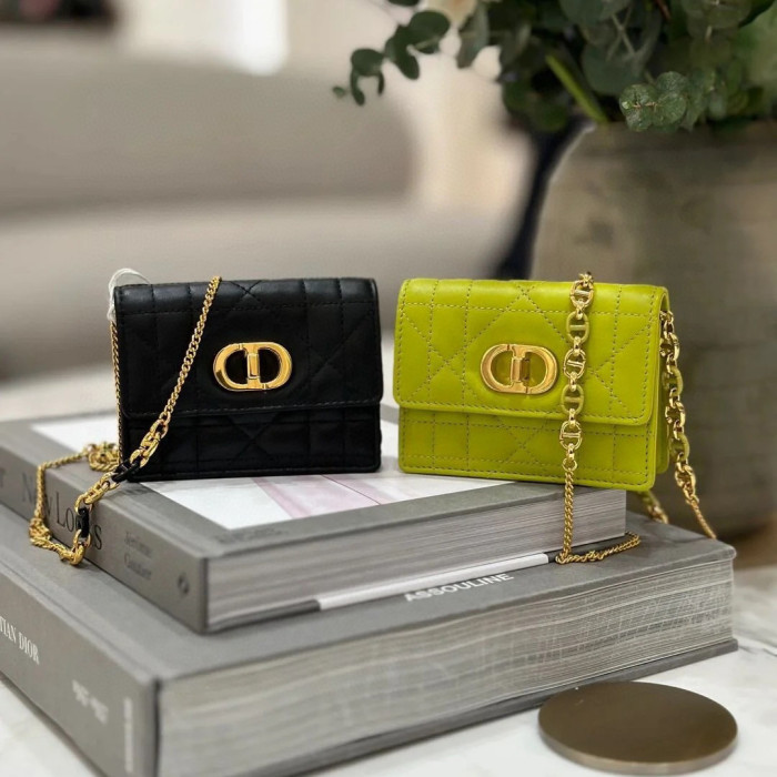 DIOR NIGO Leather Chain Single Shoulder Crossbody Bag #nigo21112