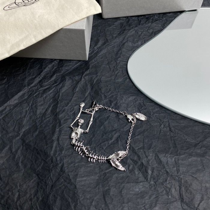 Vivienne Westwood NIGO Black Decorative Chain Bracelet #nigo84137