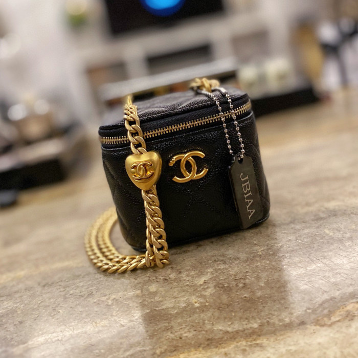 Chanel Leather Textured Small Square Chain Bag #nigo58112