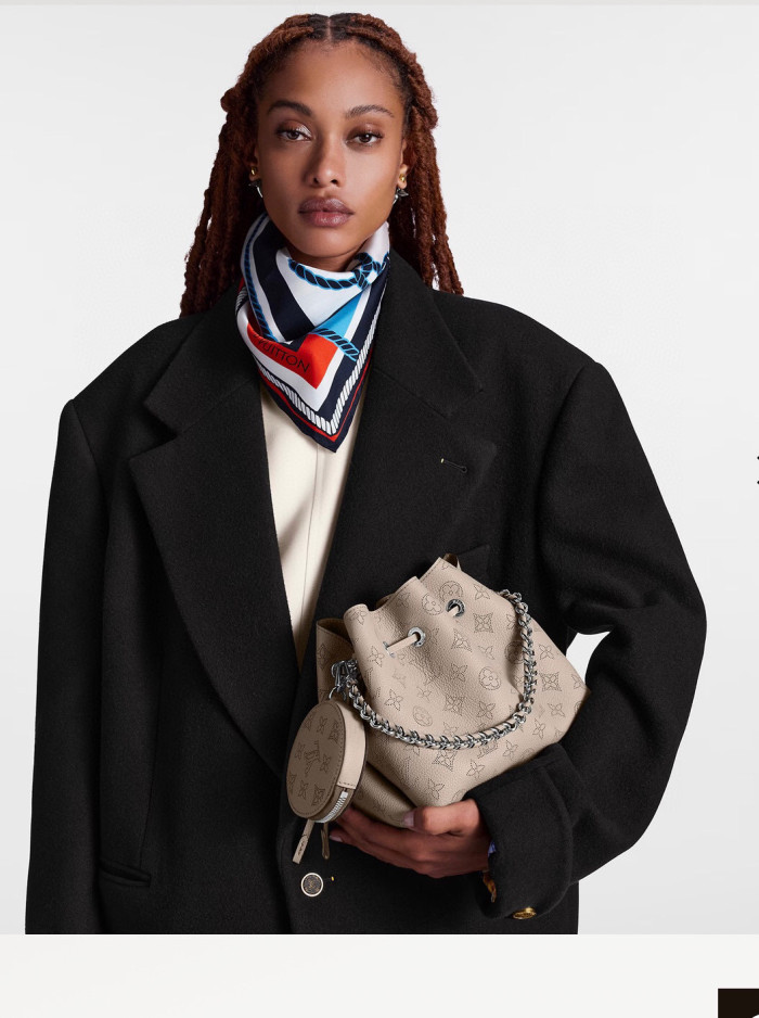 Louis Vuitton NIGO Leather Printed Chain Bucket Bag  #nigo58116