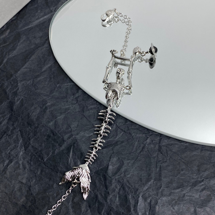 Vivienne Westwood NIGO Black Decorative Chain Bracelet #nigo84137