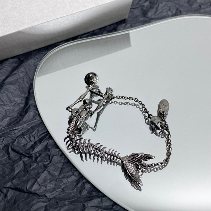 Vivienne Westwood NIGO Black Decorative Chain Bracelet #nigo84137