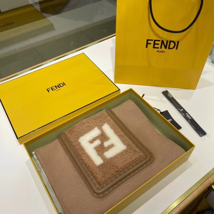 FENDI Wool Cashmere Blend Long Scarf #nigo52319