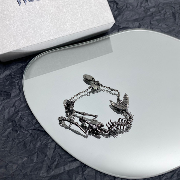 Vivienne Westwood NIGO Black Decorative Chain Bracelet #nigo84137