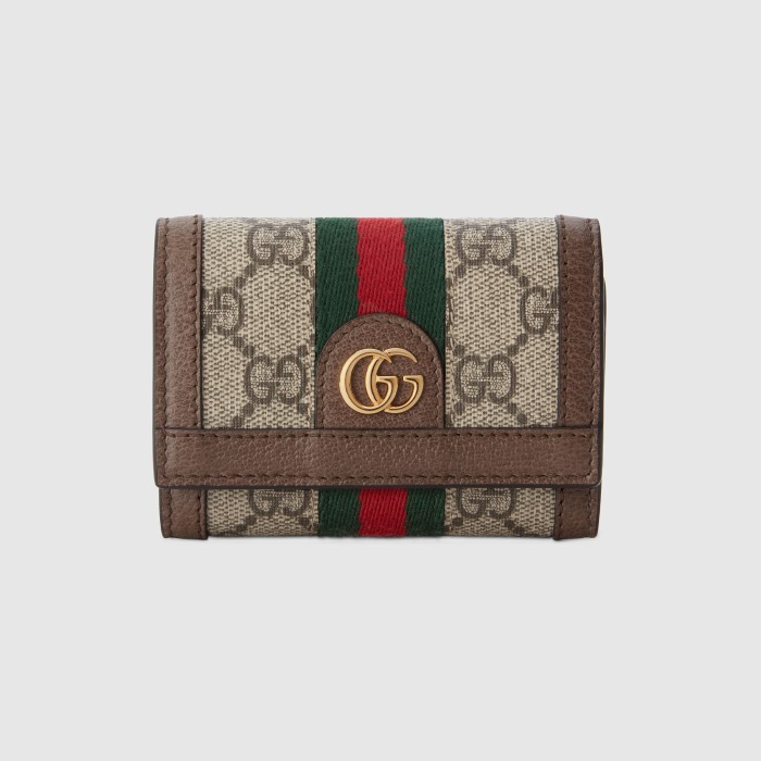 Gucci NIGO Leather Canvas Patchwork Small Wallet #nigo21141