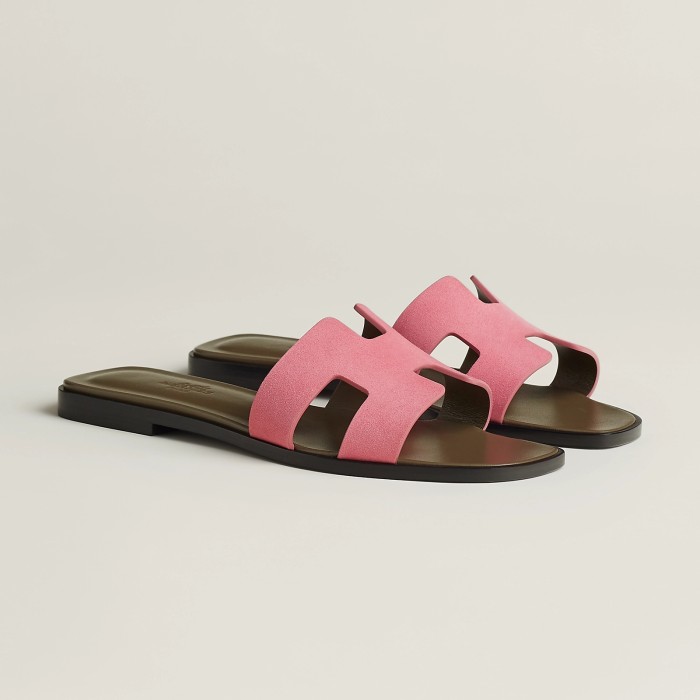 HERMÈS NIGO Women's Leather Slippers Sandals #nigo51515