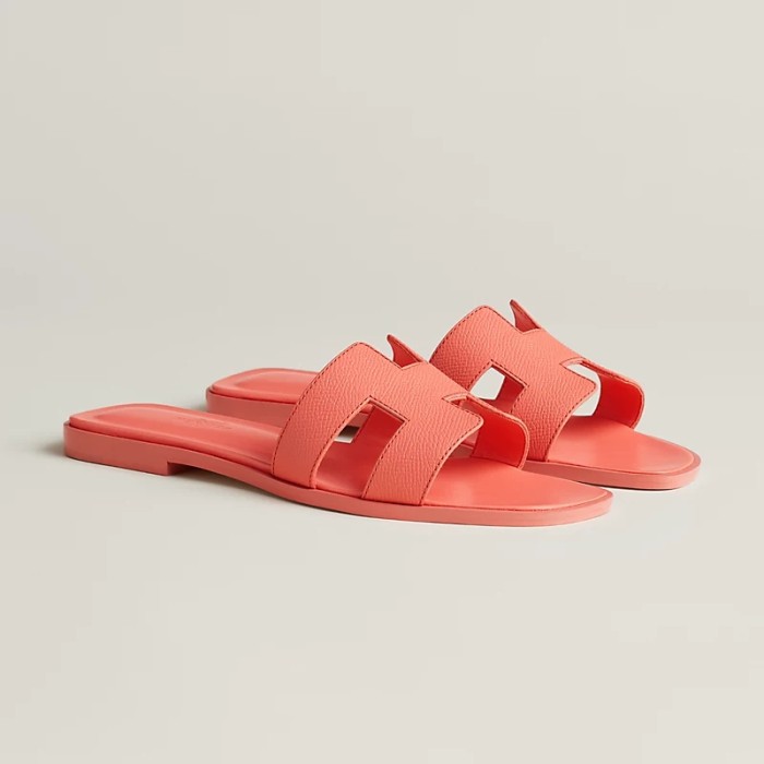 HERMÈS NIGO Women's Leather Slippers Sandals #nigo51515