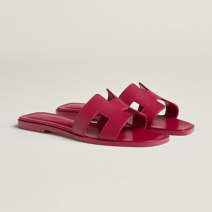 HERMÈS NIGO Women's Leather Slippers Sandals #nigo51515